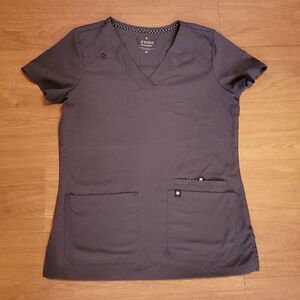Beyond Scrubs Gray top size XS